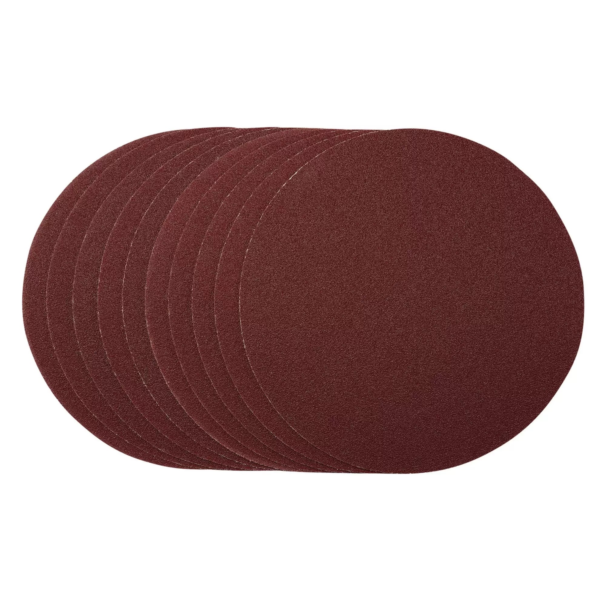 Draper Tools - 55204 - Sanding Discs, 180mm, Hook & Loop, 80 Grit, (Pack of 10)