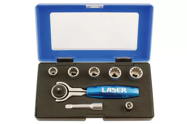 Laser - 5530 - Alldrive® Socket Set 1/4"D 8pc