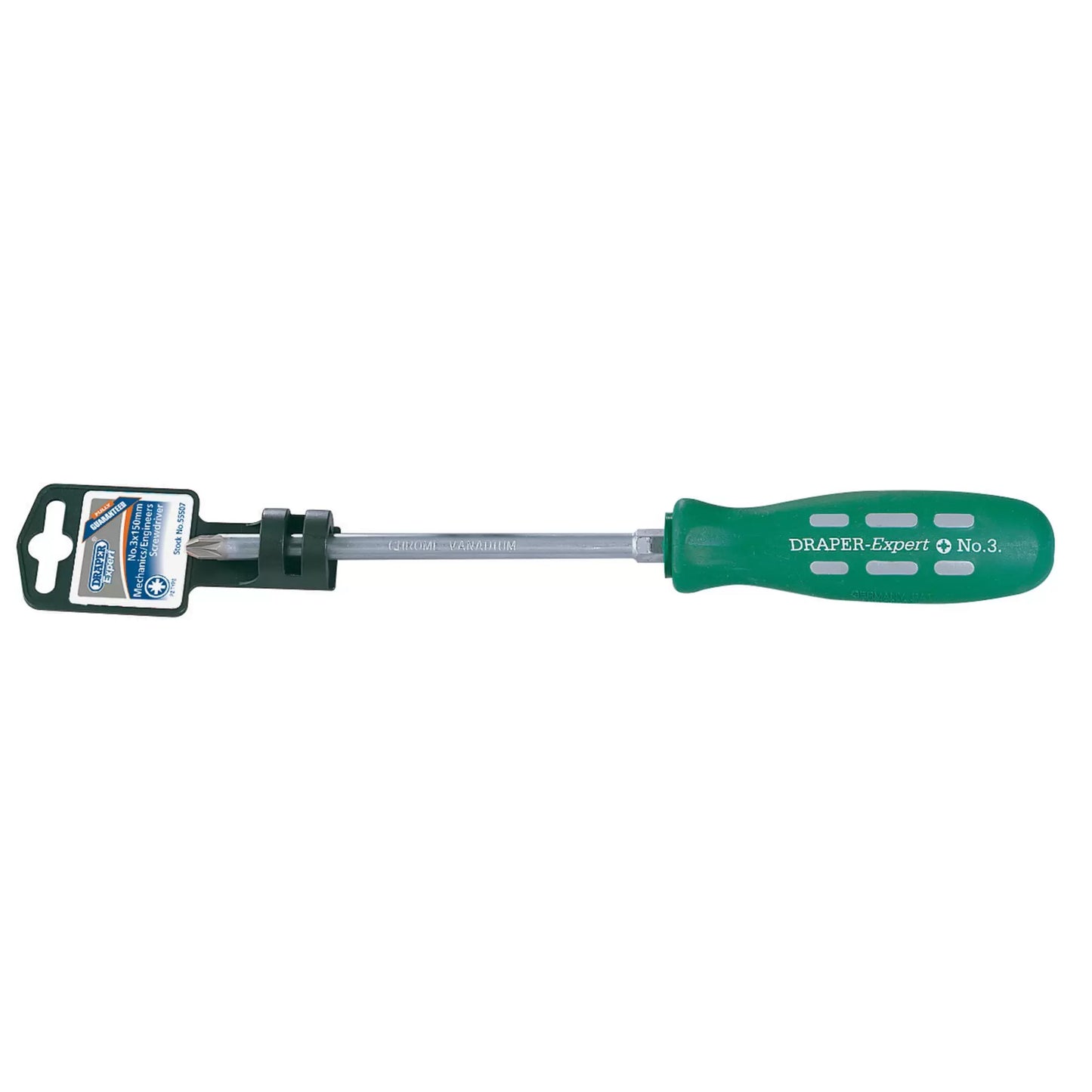Draper Tools - 55507 - Draper Expert PZ Type Mechanics Screwdriver, No.3 x 150mm