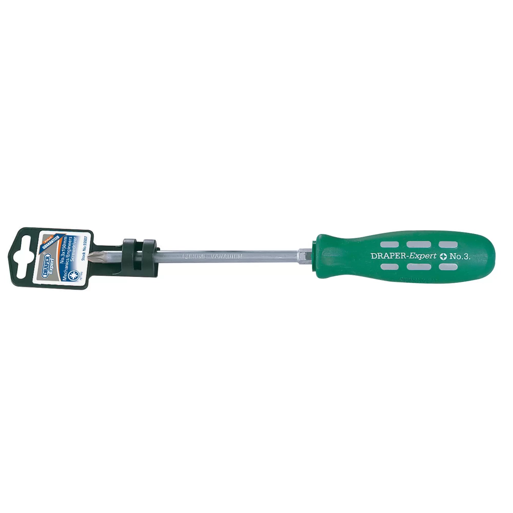 Draper Tools - 55507 - Draper Expert PZ Type Mechanics Screwdriver, No.3 x 150mm