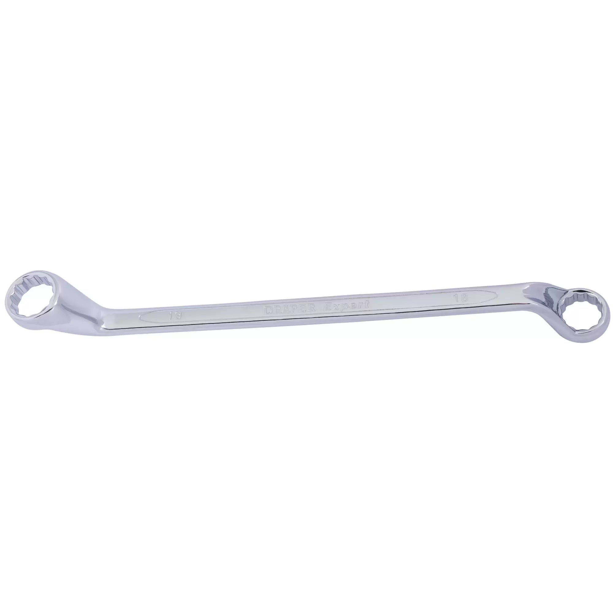 Draper Tools - 55693 - Draper Expert HI-TORQ® Deep Offset Ring Spanner, 18 x 19mm