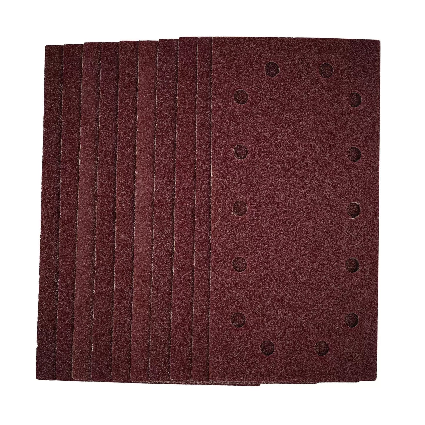 Draper Tools - 55805 - 1/2 Sanding Sheets with Hook and Loop, 115 x 230mm, 40 Grit (Pack of 10)