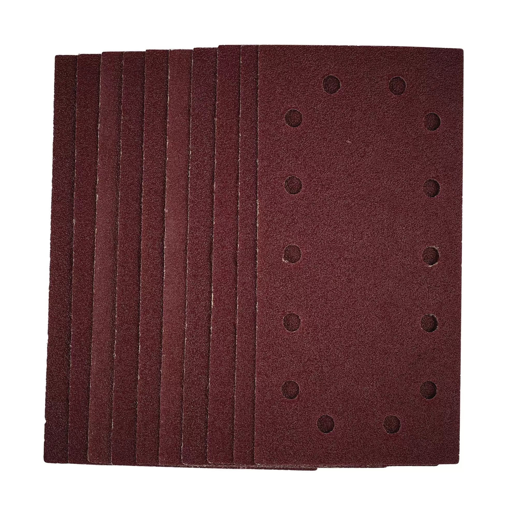 Draper Tools - 55805 - 1/2 Sanding Sheets with Hook and Loop, 115 x 230mm, 40 Grit (Pack of 10)