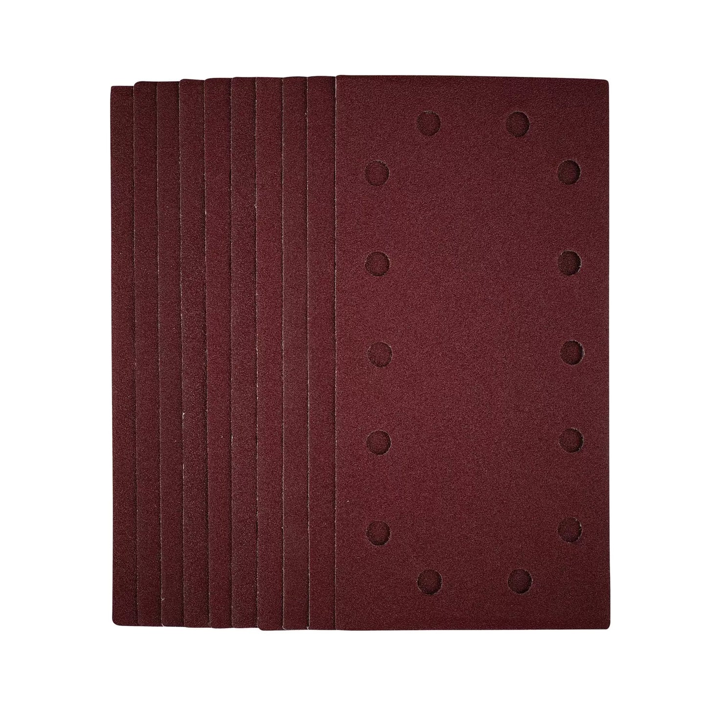 Draper Tools - 55863 - 1/2 Sanding Sheets with Hook and Loop, 115 x 230mm, 80 Grit (Pack of 10)