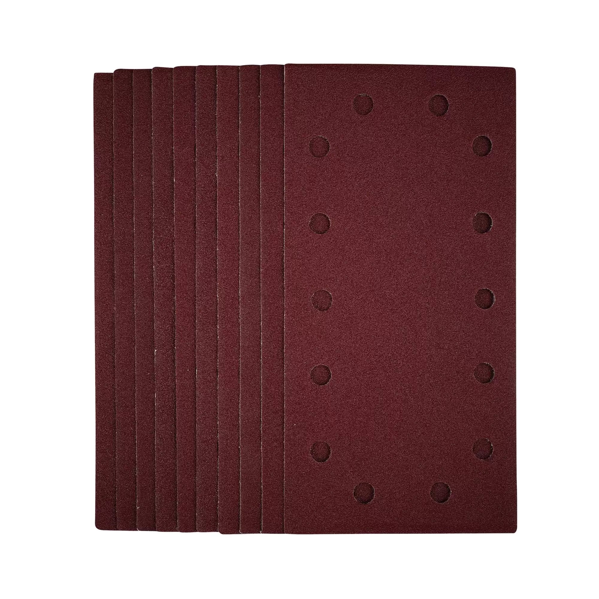 Draper Tools - 55863 - 1/2 Sanding Sheets with Hook and Loop, 115 x 230mm, 80 Grit (Pack of 10)