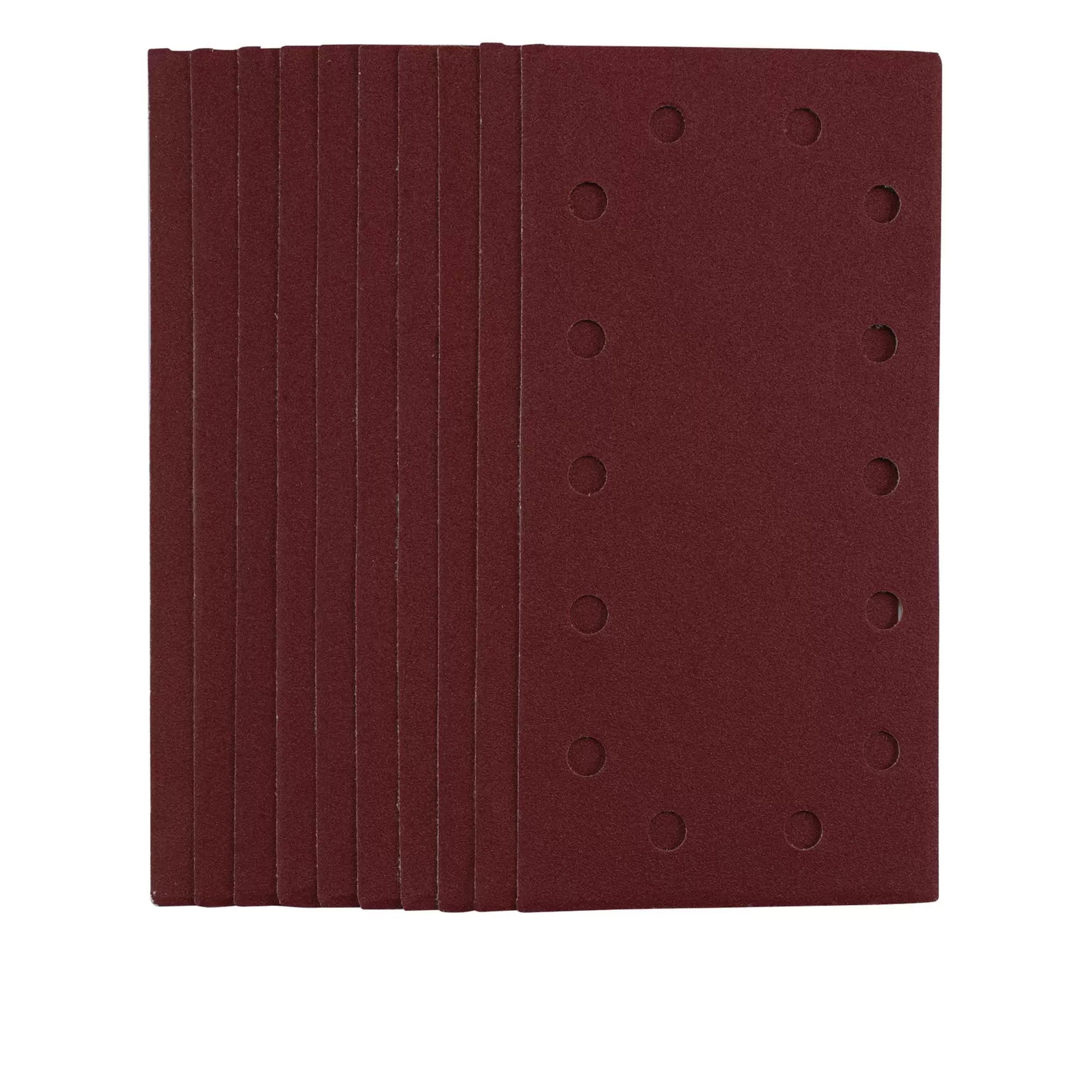 Draper Tools - 55864 - 1/2 Sanding Sheets with Hook and Loop, 115 x 230mm, 120 Grit (Pack of 10)