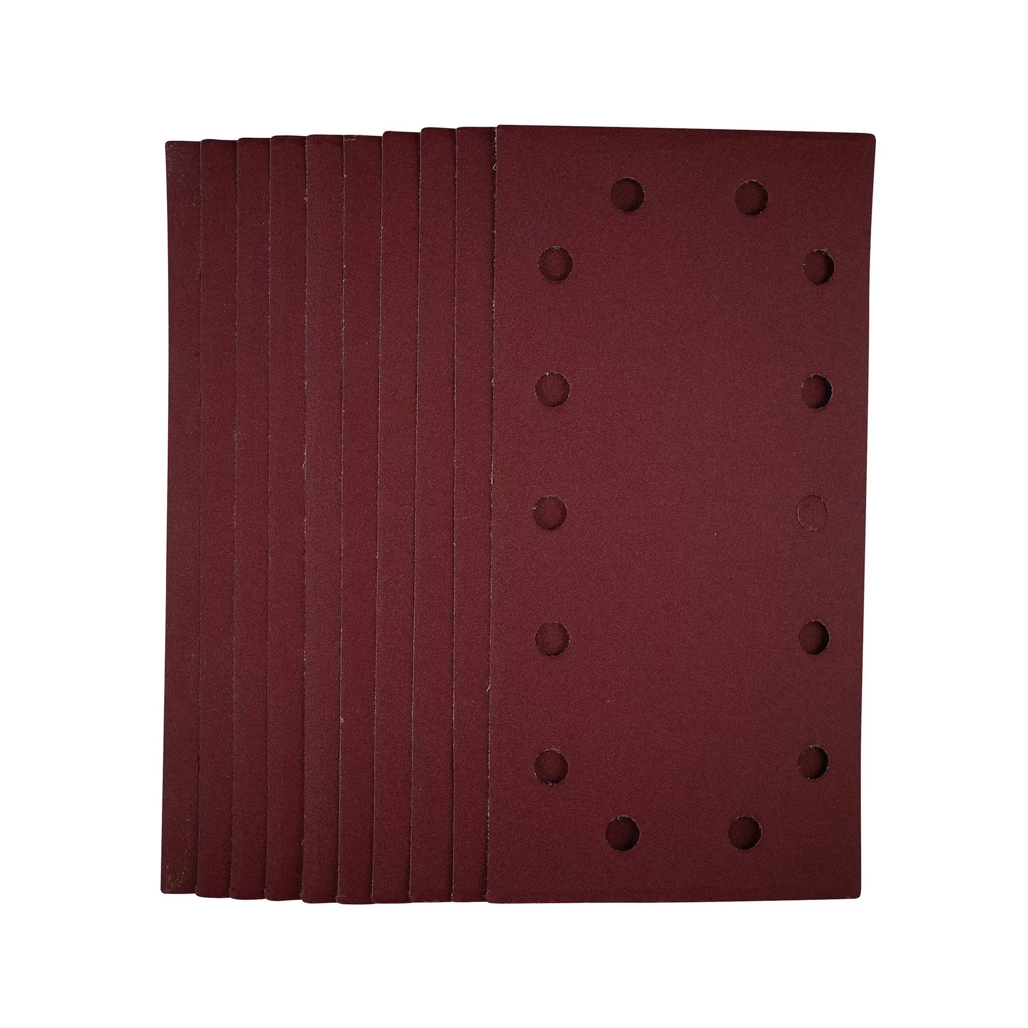 Draper Tools - 55865 - 1/2 Sanding Sheets with Hook and Loop, 115 x 230mm, 240 Grit (Pack of 10)