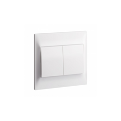 Legrand Belanko S - 2 gang 1-way switch - 16AX