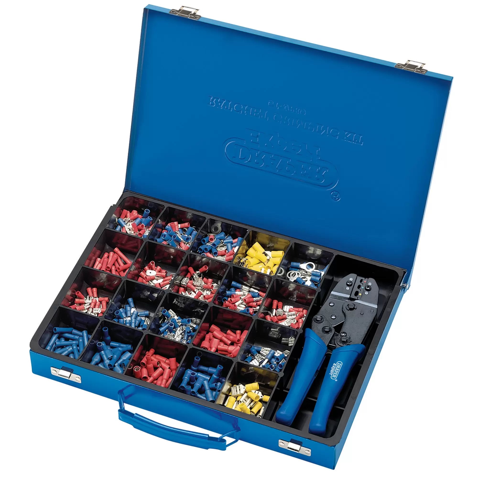 Draper Tools - 56383 - Draper Expert Ratchet Crimping Tool And Terminal Kit, 220mm