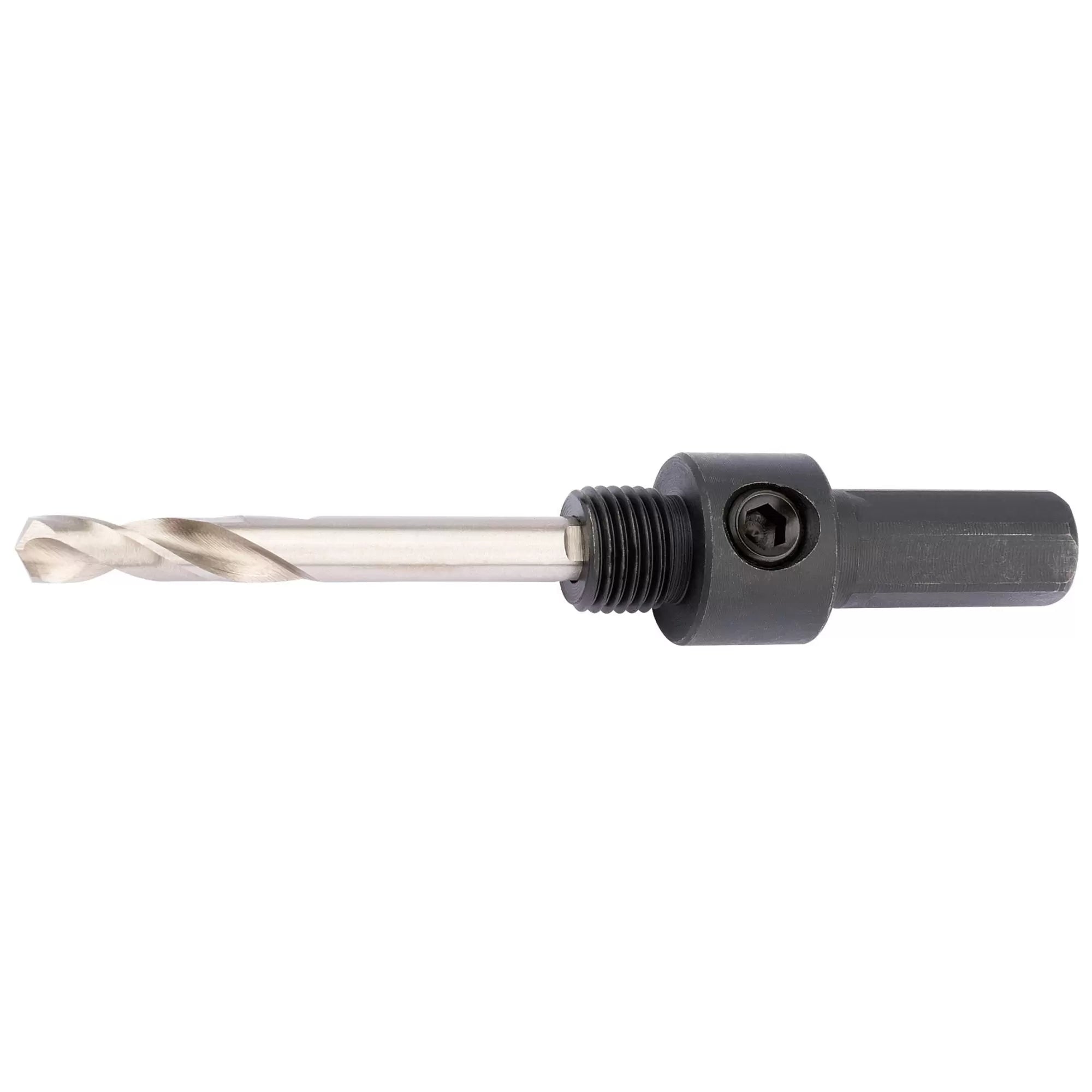 Draper Tools - 56387 - Hex. Shank Holesaw Arbor with HSS Pilot Drill for 14 - 30mm Holesaws, 7/16" Thread