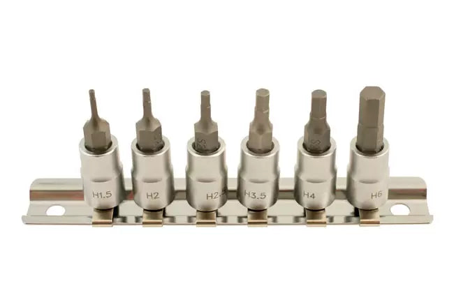 Laser - 5682 - Hex Socket Bit Set 1/4"D 6pc