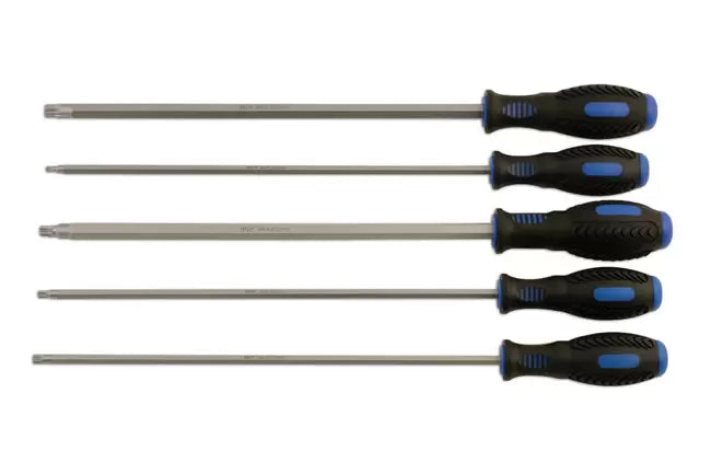 Laser - 5743 - Extra Long Spline Screwdriver Set 5pc