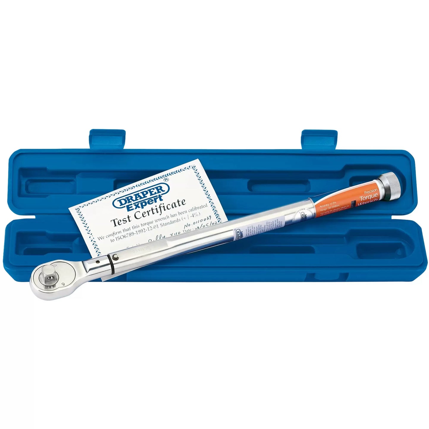 Draper Tools - 58138 - Draper Expert Precision Torque Wrench, 1/2" Sq. Dr., 30 - 100Nm