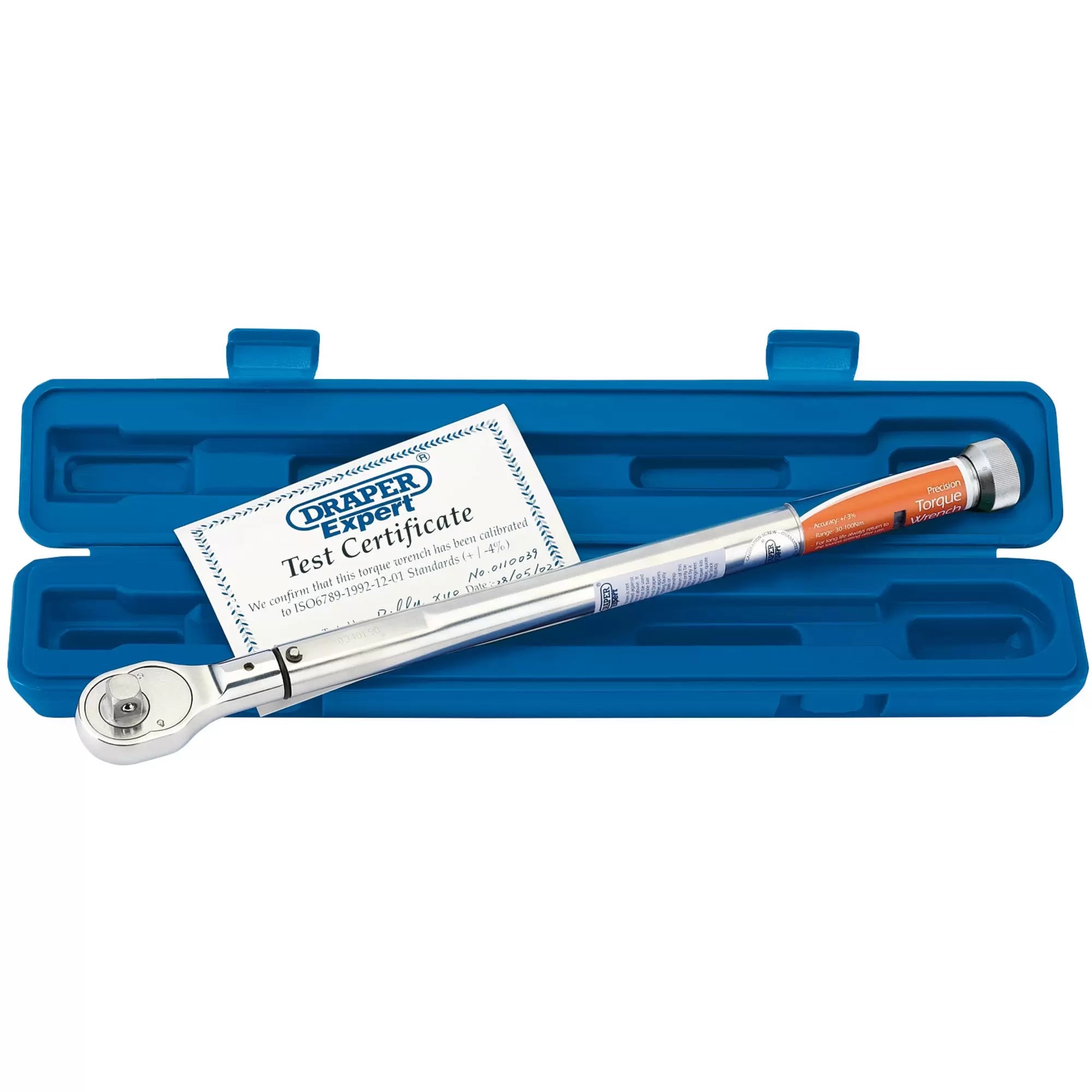 Draper Tools - 58138 - Draper Expert Precision Torque Wrench, 1/2" Sq. Dr., 30 - 100Nm