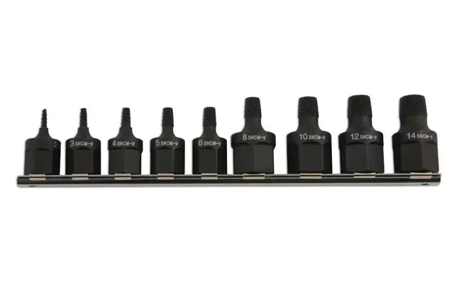 Laser - 5967 - Screw Extractor Set 3/8"D & 1/2"D 9pc