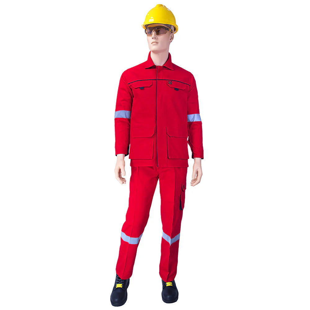 Empiral Comfort PS Premium 100% Cotton Pant Shirt Set, Red