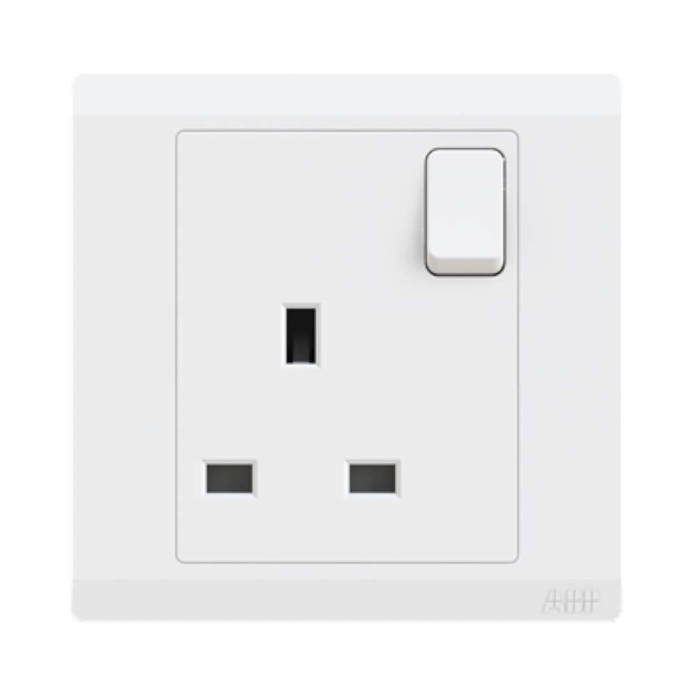 ABB 1 Gang 13Amp Switch Socket Single Pole, INORA BL224TVH, White