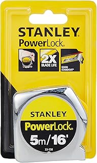 STANLEY - POWER LOCK : Tape Measure - 5M/16 Inch (4715898200048)