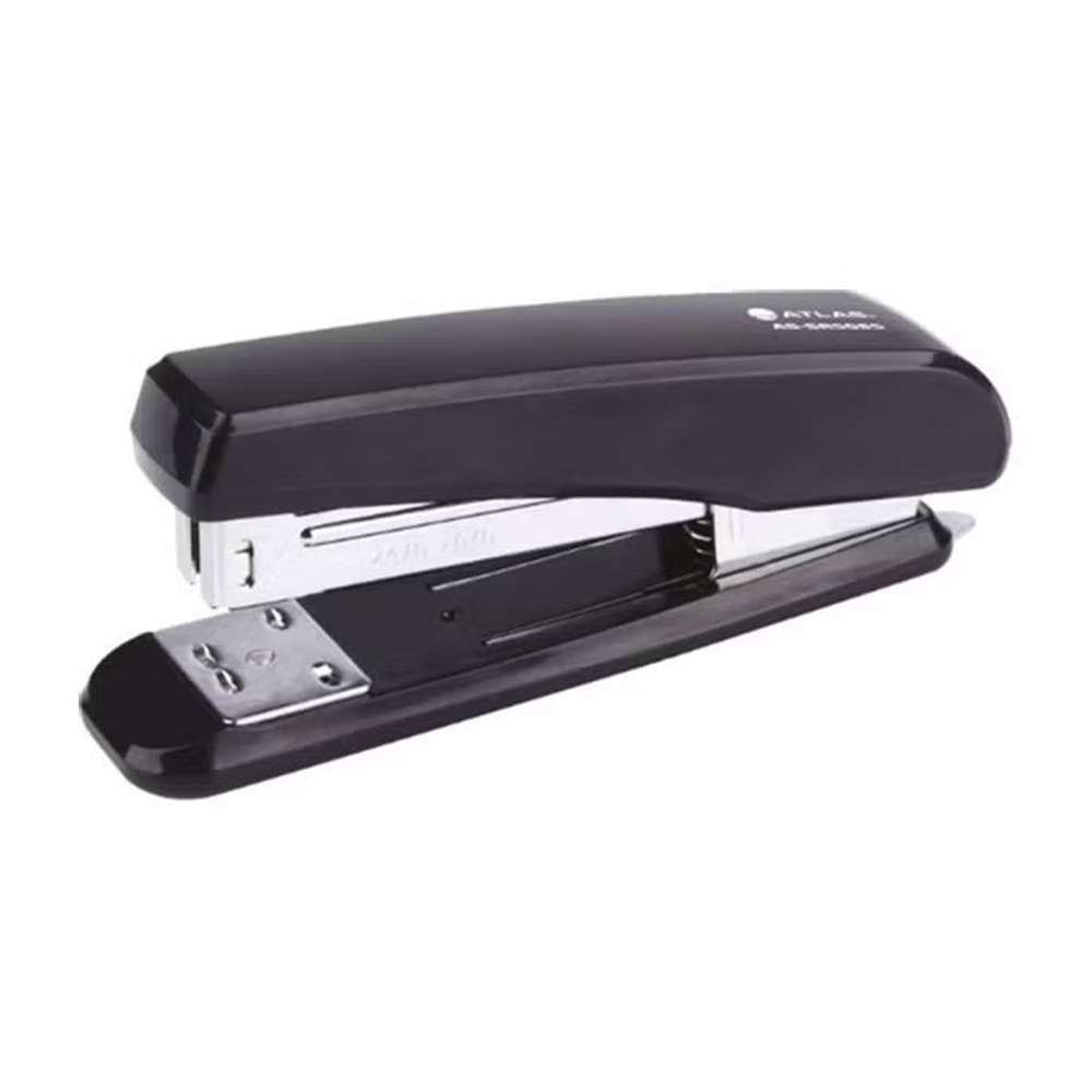 Atlas Half Strip Metal Stapler with Staple Remover, Black
