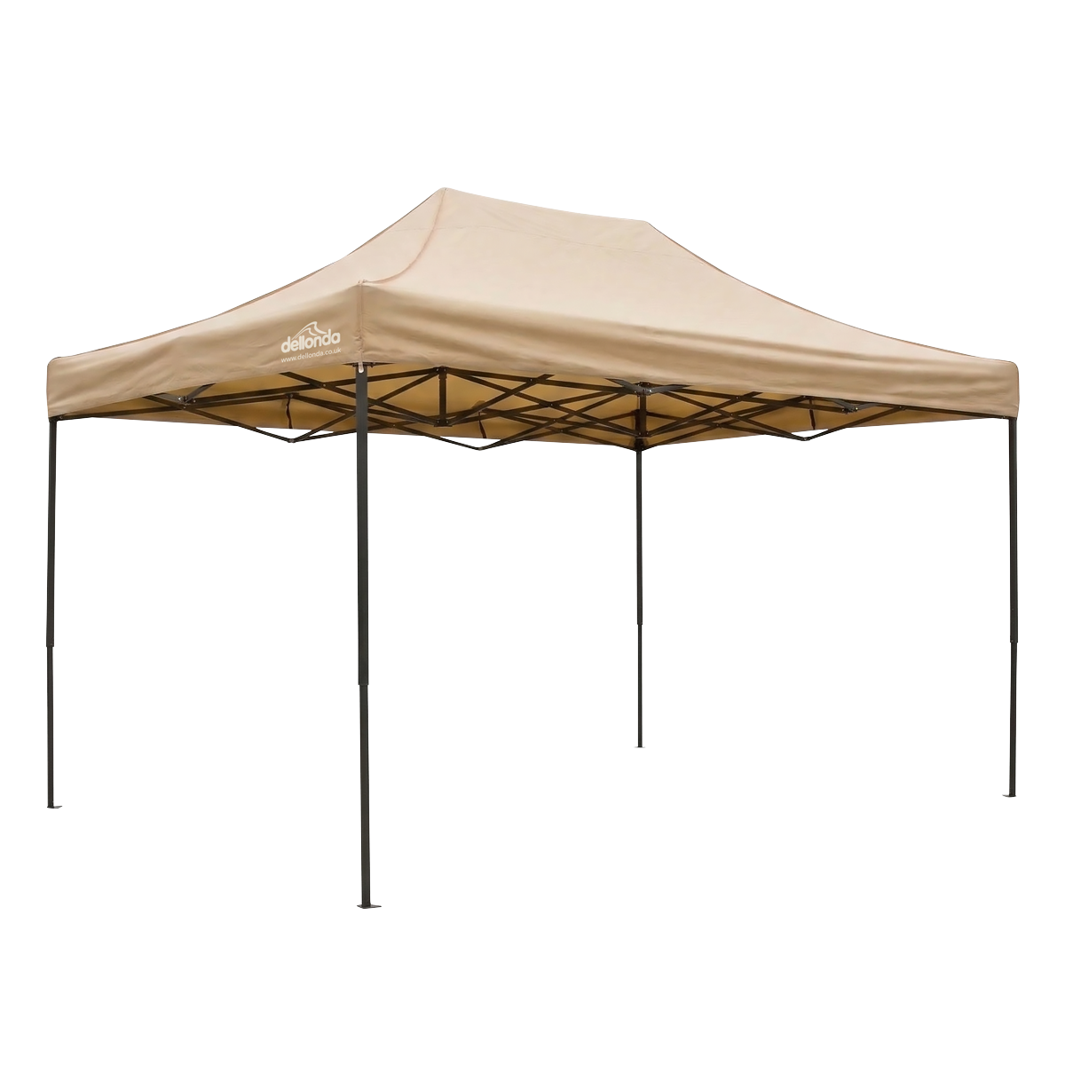 Dellonda 3x4.5m Pop-Up Gazebo Canopy Beige