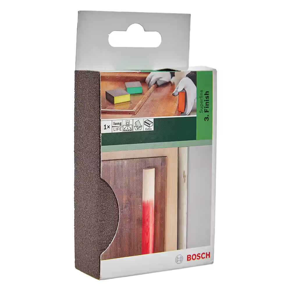 Bosch Contour Sanding Sponge, Very Fine (180 Grit) - 2609256348