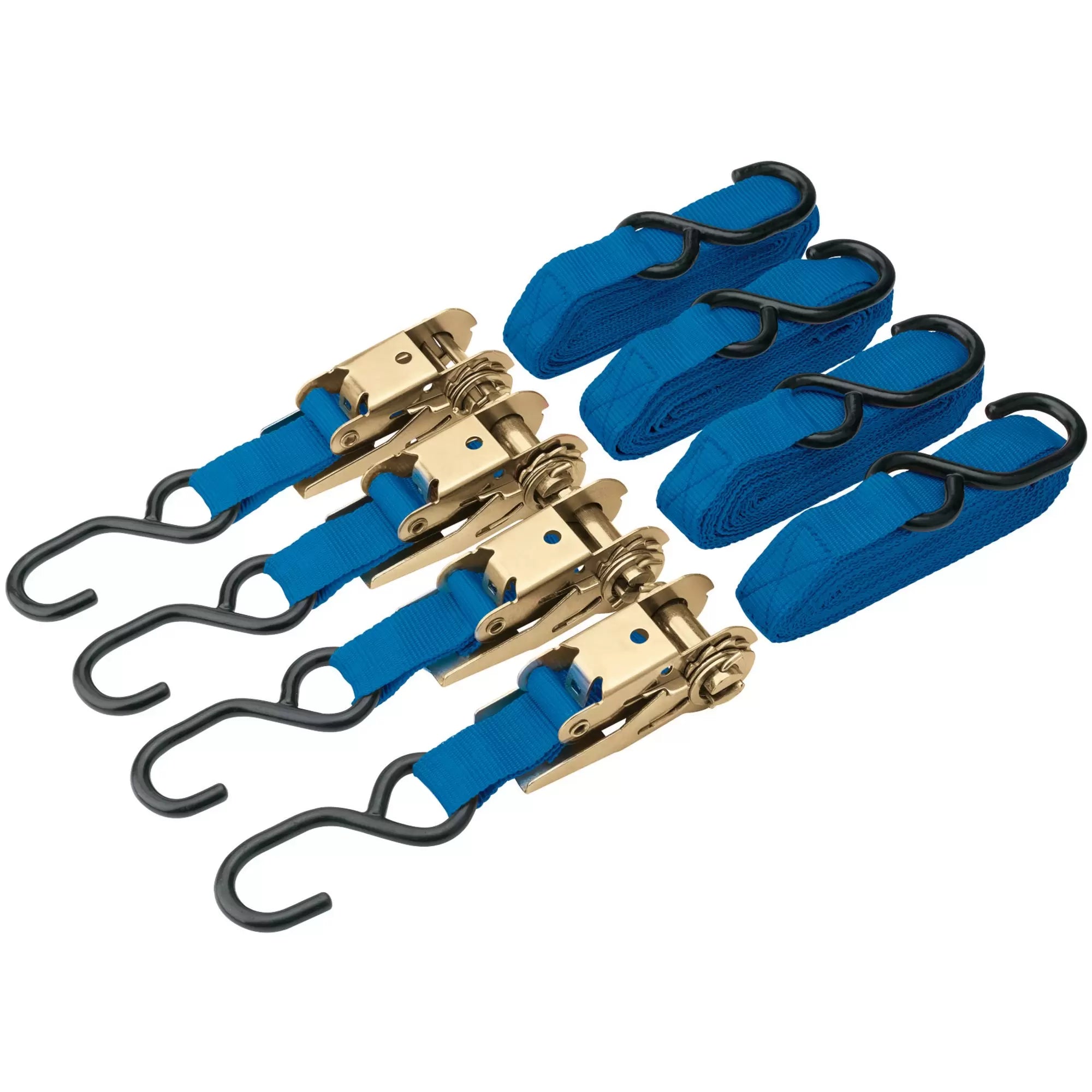 Draper Tools - 60960 - Ratcheting Tie Down Straps, 4.5m x 25mm, 350kg (4 Piece)