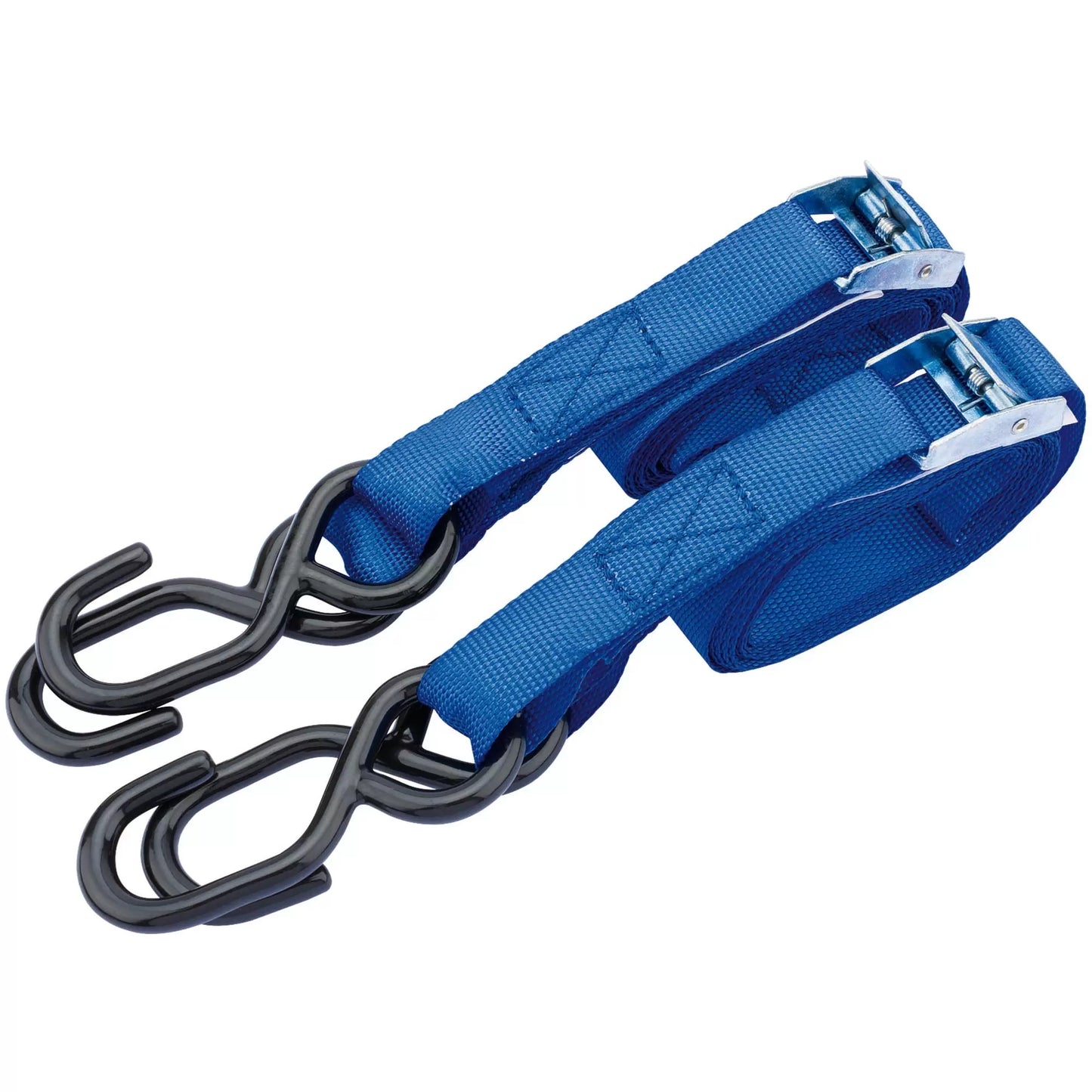 Draper Tools - 60962 - Ratcheting Tie Down Straps, 2.5m x 25mm, 125kg (2 Piece)