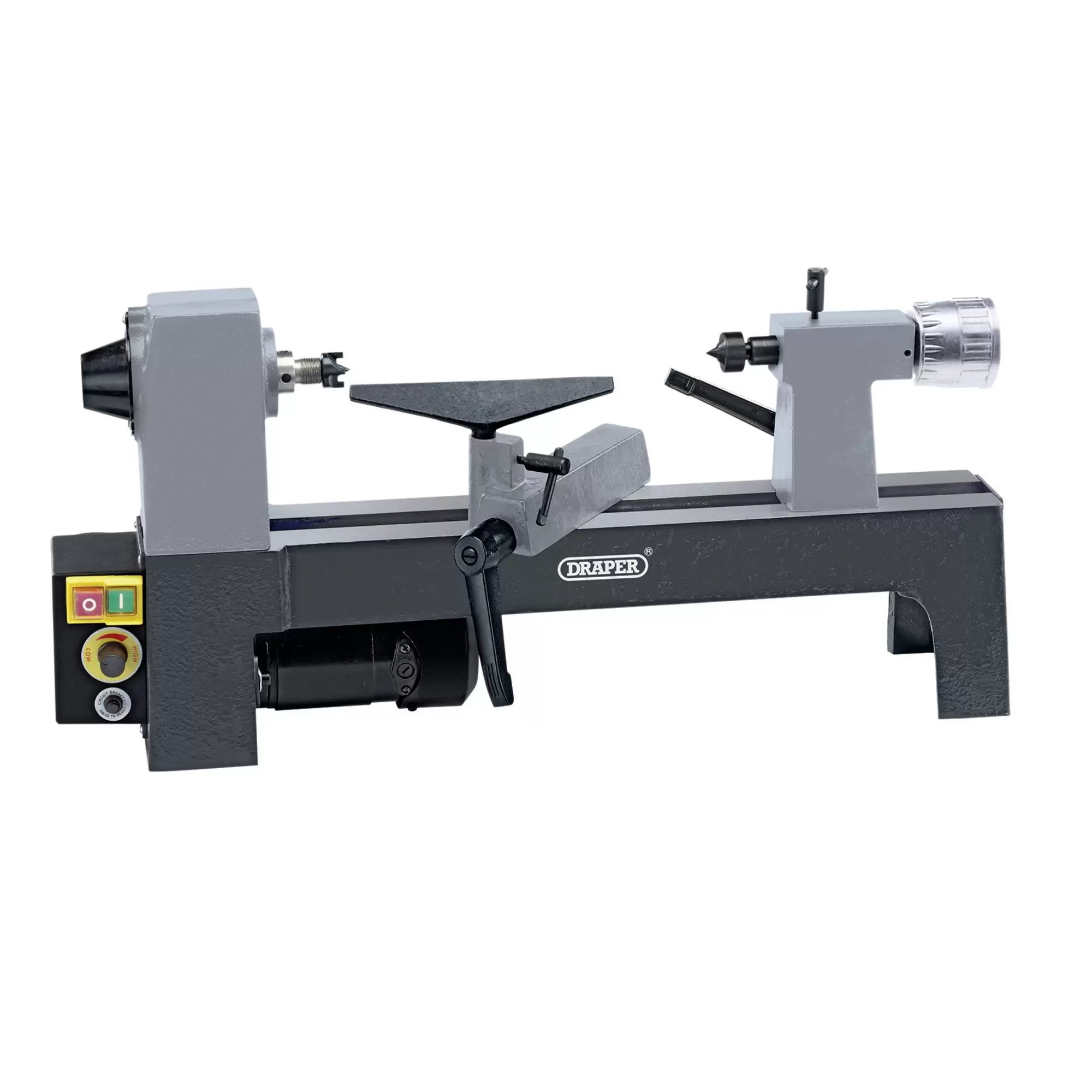 Draper Tools - 60988 - 230V Variable Speed Mini Wood Lathe, 250W