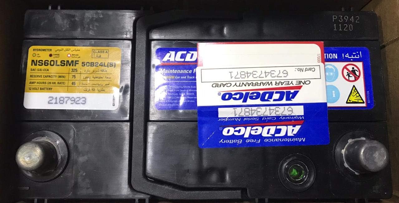 AC Delco Maintenance-Free Car Batteries – All Sizes (12V)