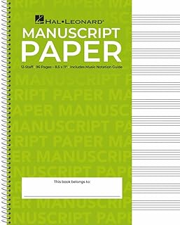 Hal Leonard Standard Wirebound Manuscript Paper