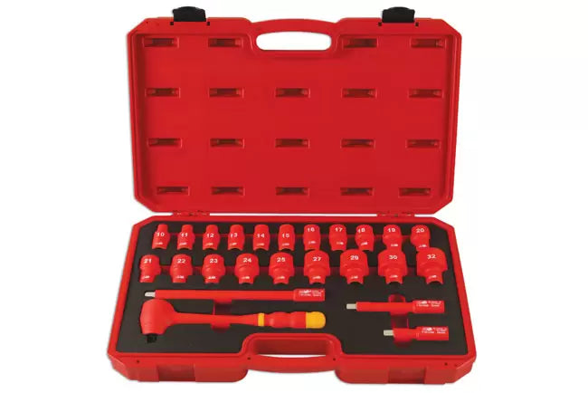 Laser - 6147 - Insulated Socket Set 1/2"D 24pc