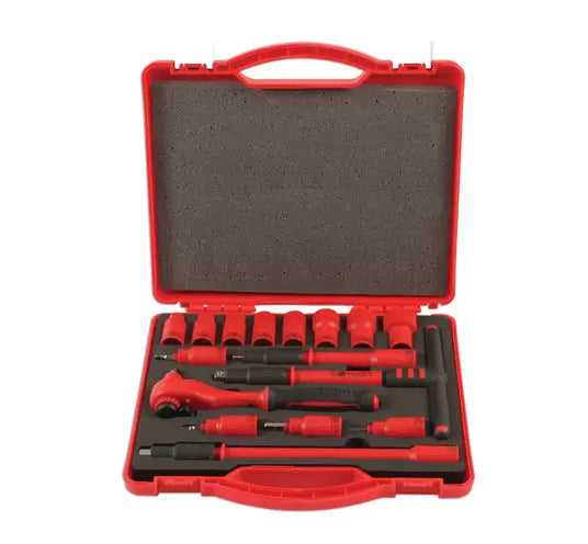 Laser - 6148 - Insulated Socket Set 3/8"D 16pc