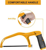 INGCO 12-Inch Hacksaw Frame with Blade – Adjustable Pistol Grip – HHFS3068