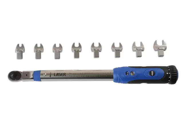 Laser - 6167 - Torque Wrench 1/4"D - 9 Heads