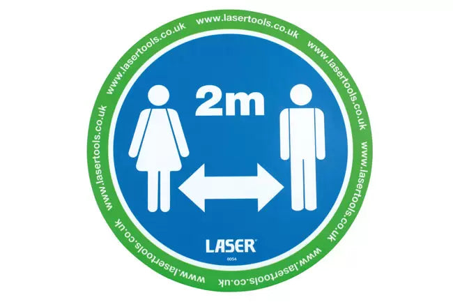 Laser - 61701 - Laser Tools Floor Sticker 2m Distancing 6pc x 2