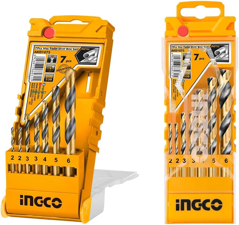 &nbsp;INGCO 107-Piece Drill &amp; Driver Bit Set – High-Speed Steel, in Storage Case – AKD1075