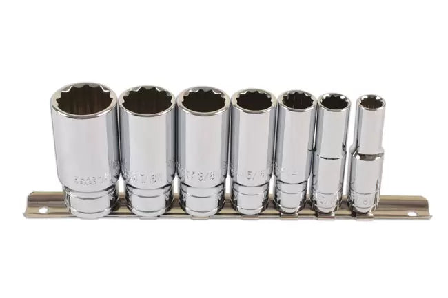Laser - 6194 - Whitworth Deep Socket Set 3/8"D 7pc