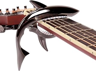 Guitar Capo Shark Style, Zinc Alloy for Acoustic & Electric Guitars