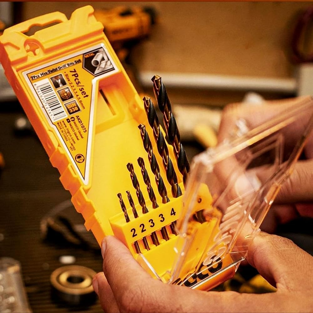 &nbsp;INGCO 107-Piece Drill &amp; Driver Bit Set – High-Speed Steel, in Storage Case – AKD1075