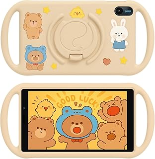 Oteeto TAB 8 Kids Tablet, 8", 6GB RAM + 128GB, Shockproof Case (Beige)