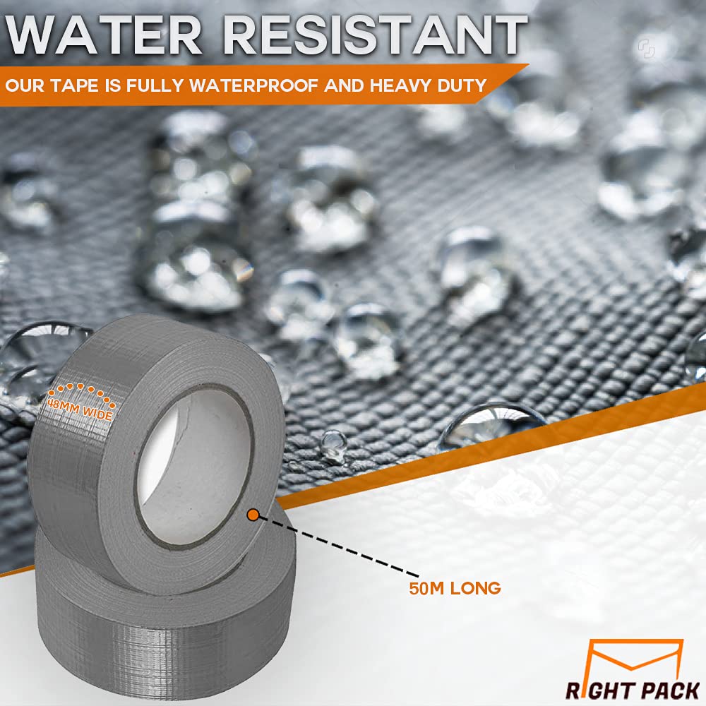 Premium Gray Duct Tape 48mm x 50m – Strong & Durable