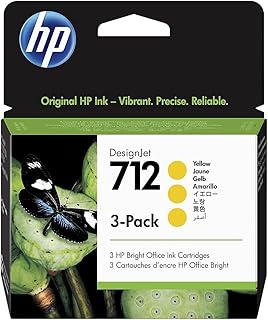HP 712 3ED79A 3-pack Yellow 29-ml Genuine HP Ink Cartridge