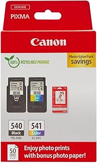 Canon PG-540 / CL-541 Genuine Ink Cartridges Pack of 2