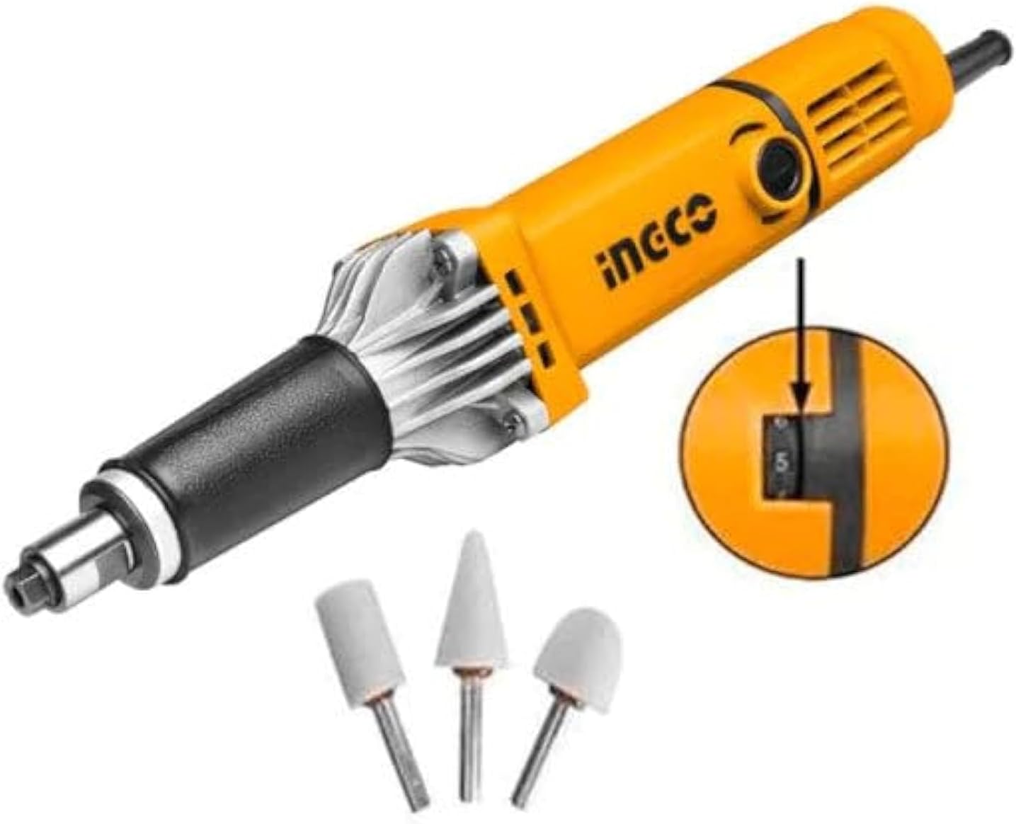 INGCO 550W Professional Die Grinder – 6mm Collet, Variable Speed – PDG5501