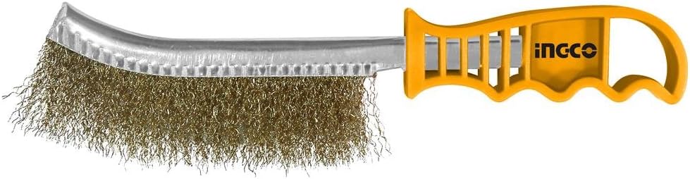 INGCO 250mm (10-Inch) Steel Wire Scratch Brush – HWB02250