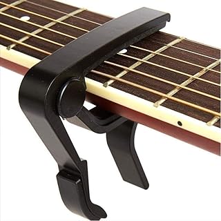 Rubik Aluminum Alloy Capo Clamp for 6-String Guitar (Black)