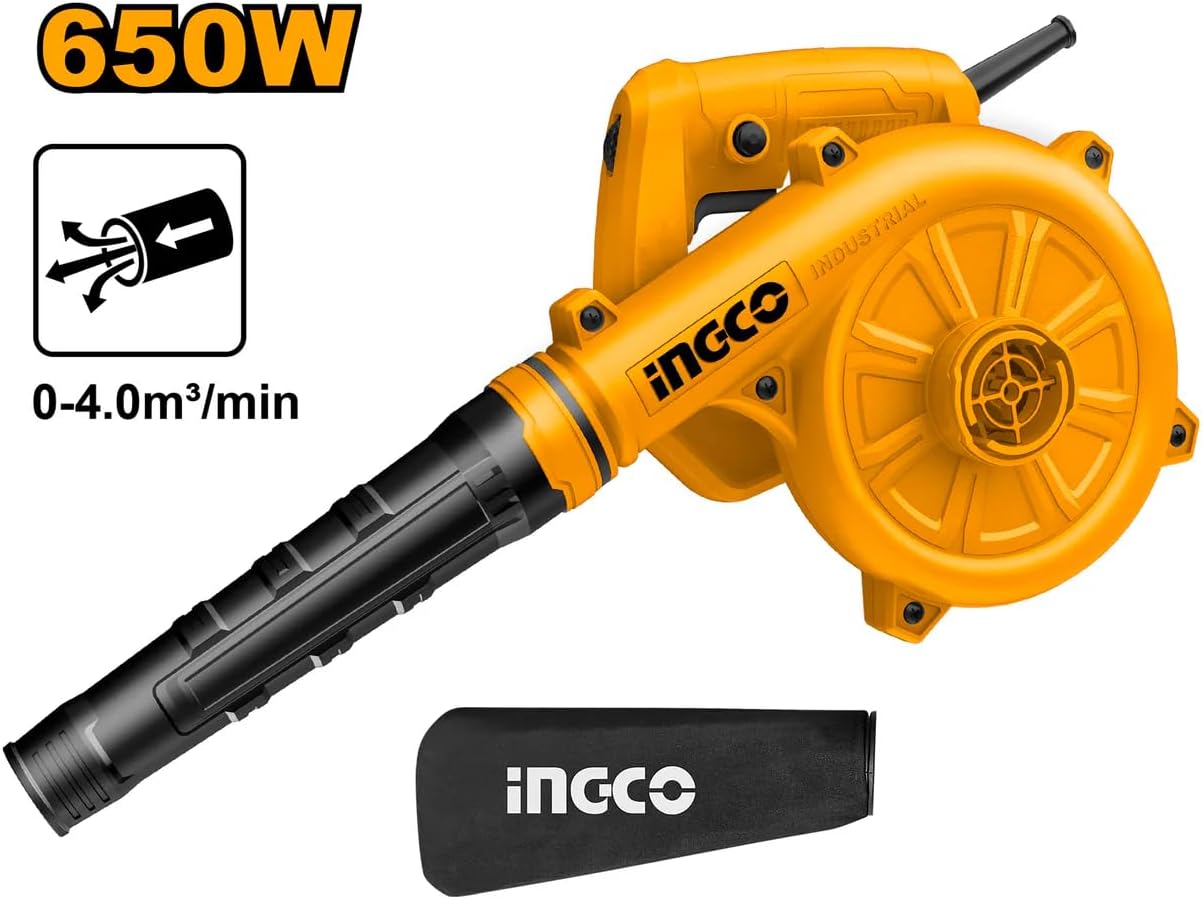 INGCO 650W Electric Blower/Vacuum with Collector Bag – AB6038