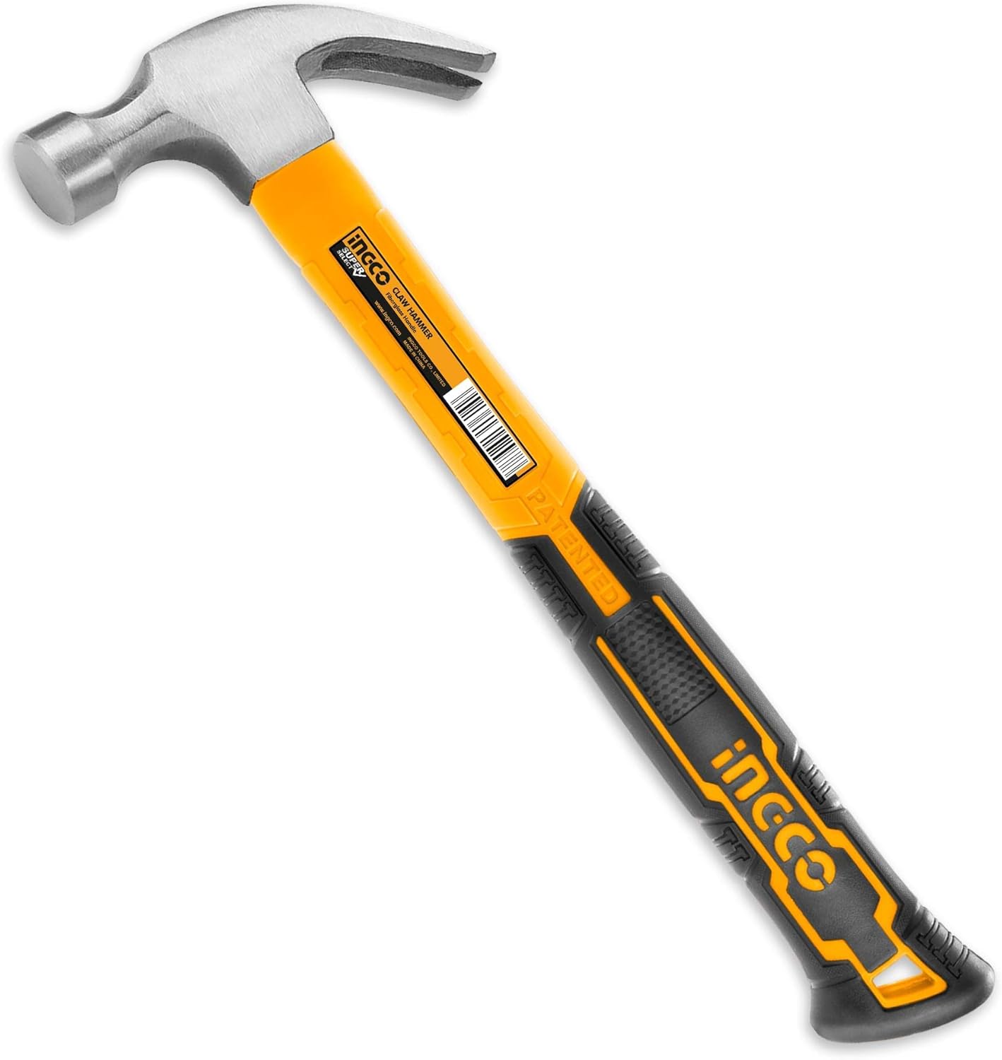 INGCO 16oz Claw Hammer with Fiberglass Handle – HCHS8016