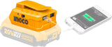 INGCO USB-A Lithium-Ion Battery Charger for 20V Batteries – CUCLI2001