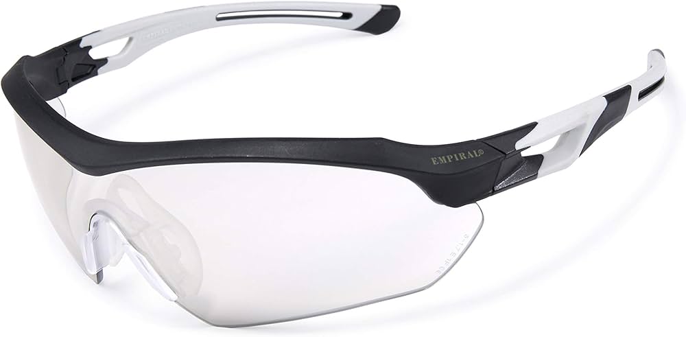 Empiral Active Mirror Lens Safety Goggles, Silver Mirror Grey Frame - Pack of 12